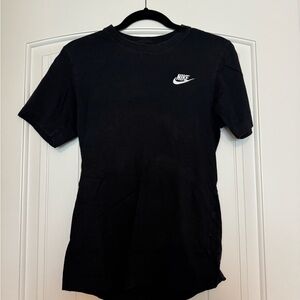 Nike Boys Black Tee with Logo
